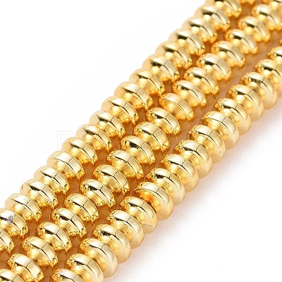 Electroplate Non-magnetic Synthetic Hematite Beads Strands X-G-L485-04B-G-1