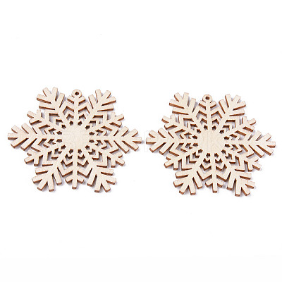 Undyed Natural Wooden Big Pendants LS-WOOD-R271-03-1