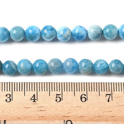 Natural Apatite Beads Strands G-L626-A01-6mm-01-1