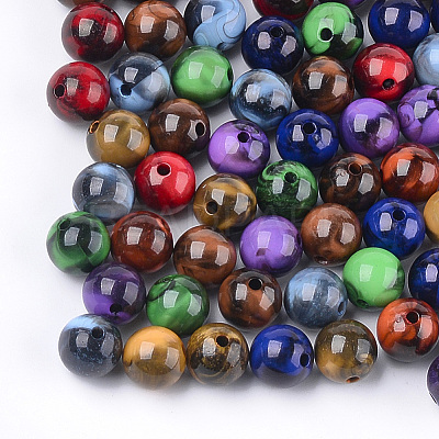 Acrylic Beads OACR-S029-018C-1
