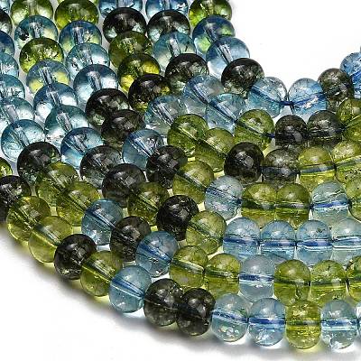Dyed Imitation Gemstone Glass Beads Strands GL-Z001-03B-10-1