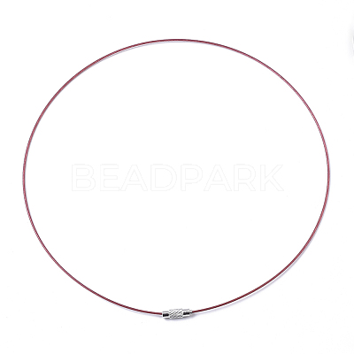 Stainless Steel Wire Necklace Cord DIY Jewelry Making X-TWIR-R003-09-1
