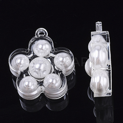 Transparent Acrylic Pendants X-TACR-R146-001-1