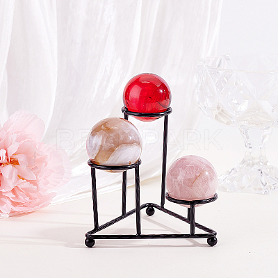 Alloy Crystal Ball Holders ODIS-WH0078-97EB-1