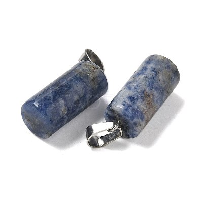 Natural Blue Spot Jasper Pendants G-B127-17P-03-1