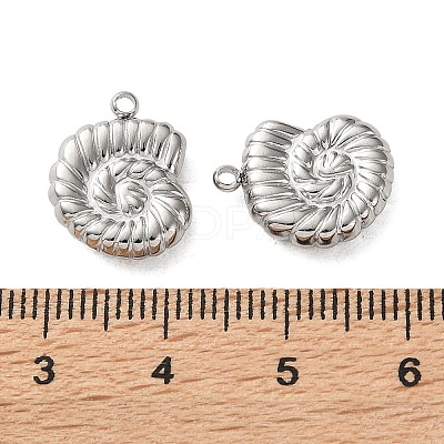 304 Stainless Steel Pendants STAS-A124-18F-P-1