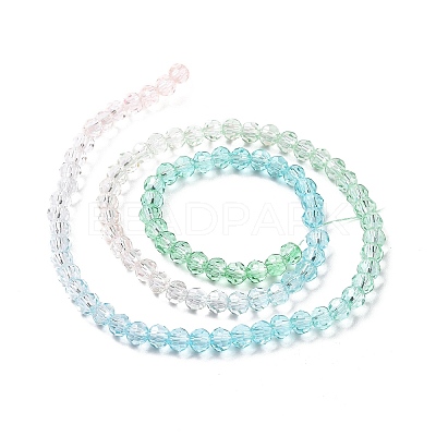 Transparent Glass Beads Strands GLAA-E036-07C-1