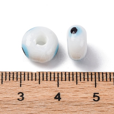 Handmade Evil Eye Lampwork Beads LAMP-F021-01-09-1