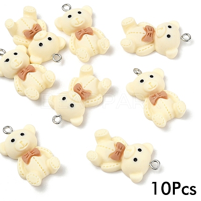 10Pcs Opaque Resin Pendants RESI-YW0004-12A-1