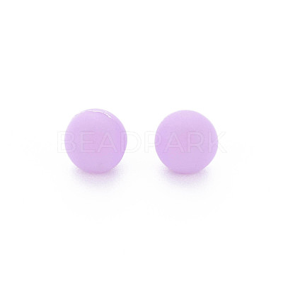 Opaque Acrylic Beads PAB702Y-B01-04-1
