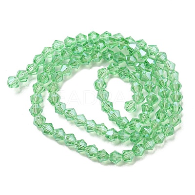 Transparent Electroplate Glass Beads Strands LS-GLAA-F029-3mm-C24-1