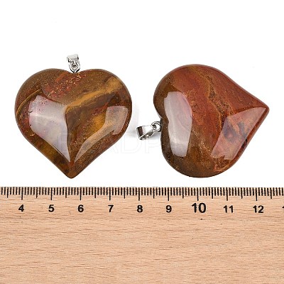 Natural American Picture Jasper Pendants GG-K002-04Q-1