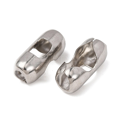 Tarnish Resistant Stainless Steel Ball Chain Connectors STAS-L018B-P-1