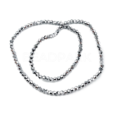 Transparent Electroplate Glass Beads Strands EGLA-A039-T3mm-UA05-1