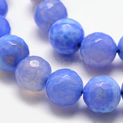 Natural Agate Bead Strands G-K166-07F-12mm-1