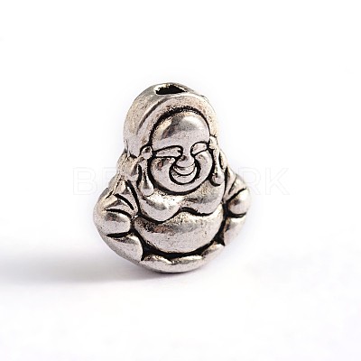 Tibetan Style Buddha Alloy Beads X-TIBEB-ZN-62106-1