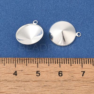 Ion Plating(IP) 304 Stainless Steel Pendant Pointed Back Rhinestone Settings STAS-U025-05D-S-1