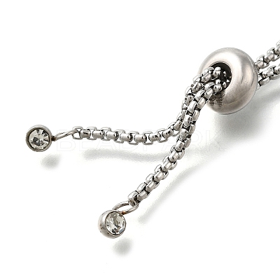 Adjustable 304 Stainless Steel Slider Bracelet/Bolo Bracelets Making STAS-I153-03P-01-1