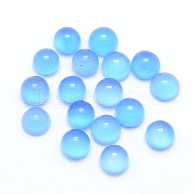 Natural Agate Cabochons X-G-P393-R01-4mm-1