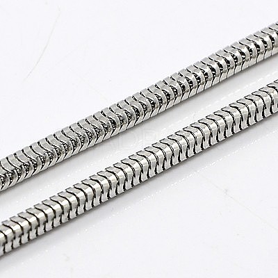 Tarnish Resistant Herringbone Chain Necklace for Men NJEW-F027-16-3mm-1