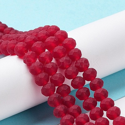 Transparent Glass Beads Strands EGLA-A034-T8mm-MD07-1