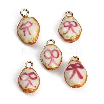 Handmade Porcelain with Brass Pendants PR-CBAB520-05B-1
