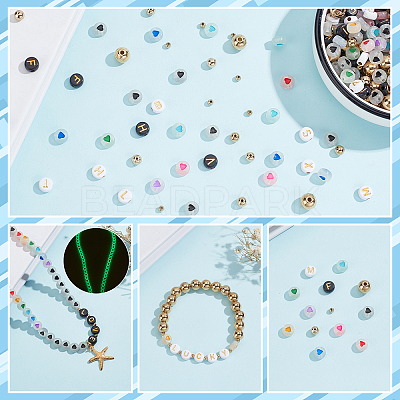 1700Pcs 7 Style Luminous Acrylic Beads DIY-PH0003-77-1