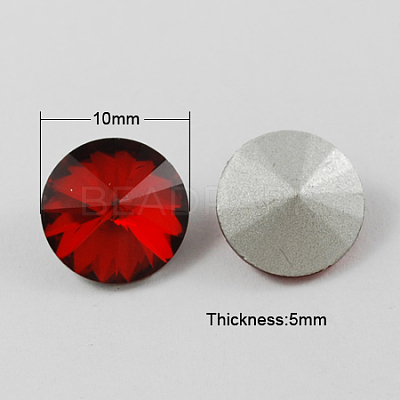 Glass Pointed Back Rhinestone RGLA-R003-10mm-8-1