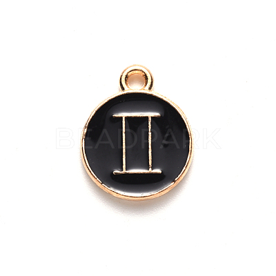 Alloy Enamel Pendants X-ENAM-S124-01B-08I-1