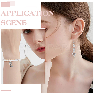72pcs 12 styles Musical Theme Tibetan Style Alloy Pendants FIND-SC0007-38-1