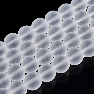 Transparent Glass Beads Strands LS-GLAA-T032-T10mm-MD13-1