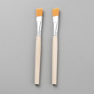 Nylon Paint Brushes with Wood Handle AJEW-WH20048-51-1