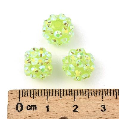 AB-Color Resin Rhinestone Beads RESI-S315-10x12-13-1