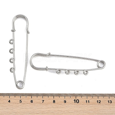 304 Stainless Steel Safety Pins Brooch Findings STAS-K252-05B-P-1