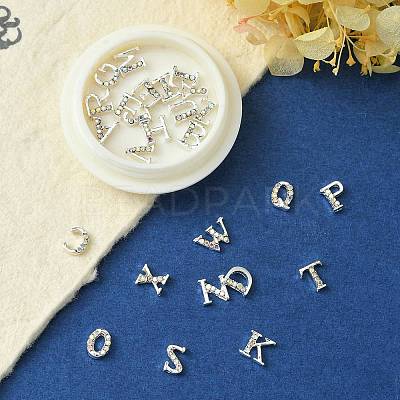 26 Letter Alloy Cabochons MRMJ-R129-97D-1