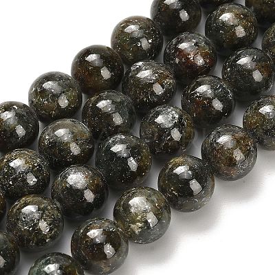 Natural Green Kyanite Beads Strands G-H335-B02-10mm-AB-1