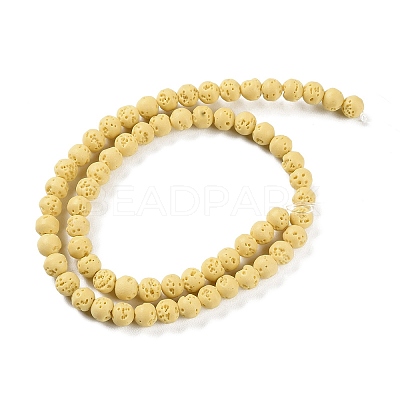 Synthetic Lava Rock Dyed Beads Strands G-H311-08A-05-1