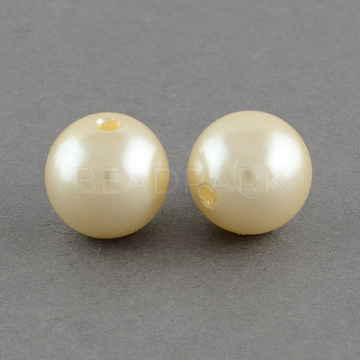 ABS Plastic Imitation Pearl Round Beads SACR-S074-20mm-A61-1