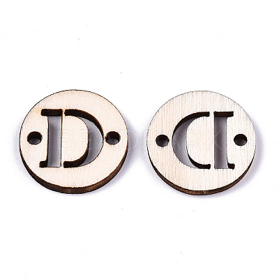 Unfinished Natural Poplar Wood Links Connectors WOOD-S045-140A-01D-1