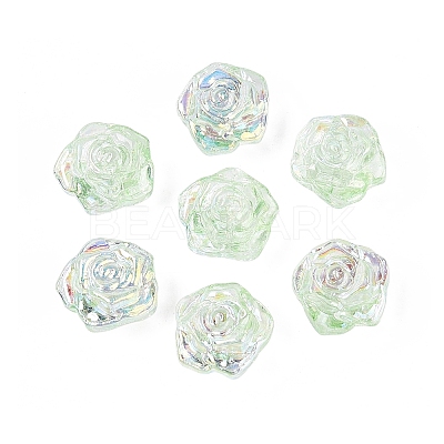 Electroplate Transparent Glass Beads Strands EGLA-N056-02A-09-1