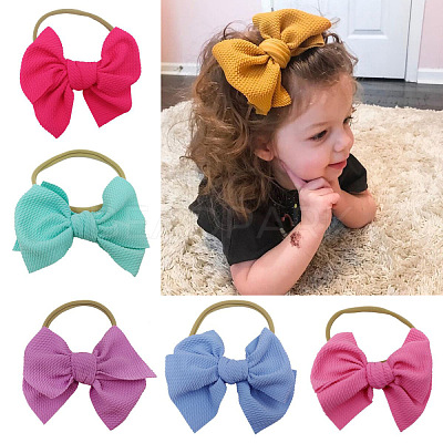 Nylon Elastic Baby Headbands for Girls OHAR-R277-04-1