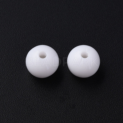 Opaque Acrylic Beads LS-X-MACR-S370-C10mm-01-1