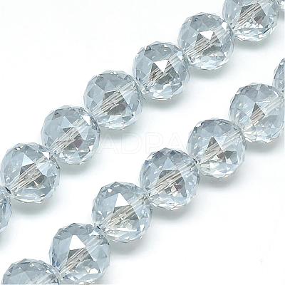 Electroplate Glass Bead Strands EGLA-S137-16mm-07-1