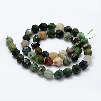 Natural Indian Agate Beads Strands G-K184-02-1