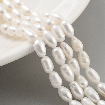 Natural Cultured Freshwater Pearl Beads Strands PEAR-P062-06F-1