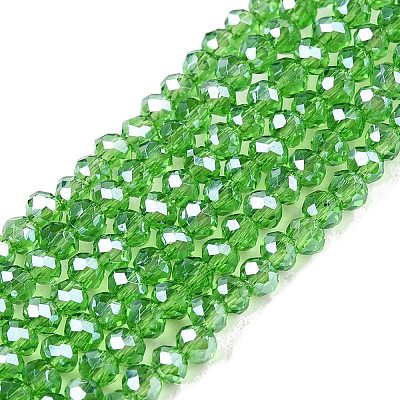 Electroplate Glass Beads Strands EGLA-A044-T1mm-A11-1