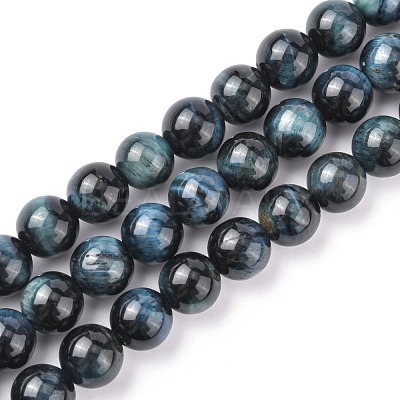 Natural Tiger Eye Beads Strands G-G448-10mm-19AB+-1