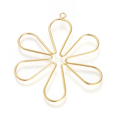 Brass Big Pendants X-KK-R058-020G-1