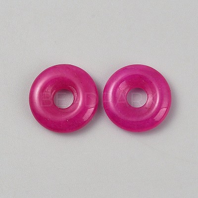 Natural Hot Pink Chalcedony Pendants G-WH0016-53A-1