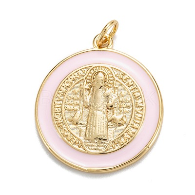 Brass Enamel Pendants KK-G399-03-1